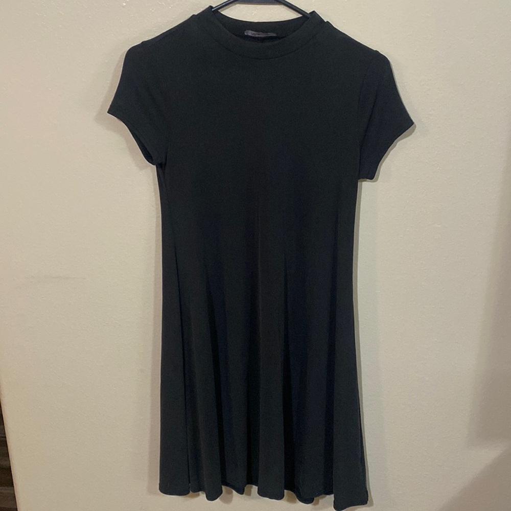 Panhandle Babydoll Skater Mock Neck Dress